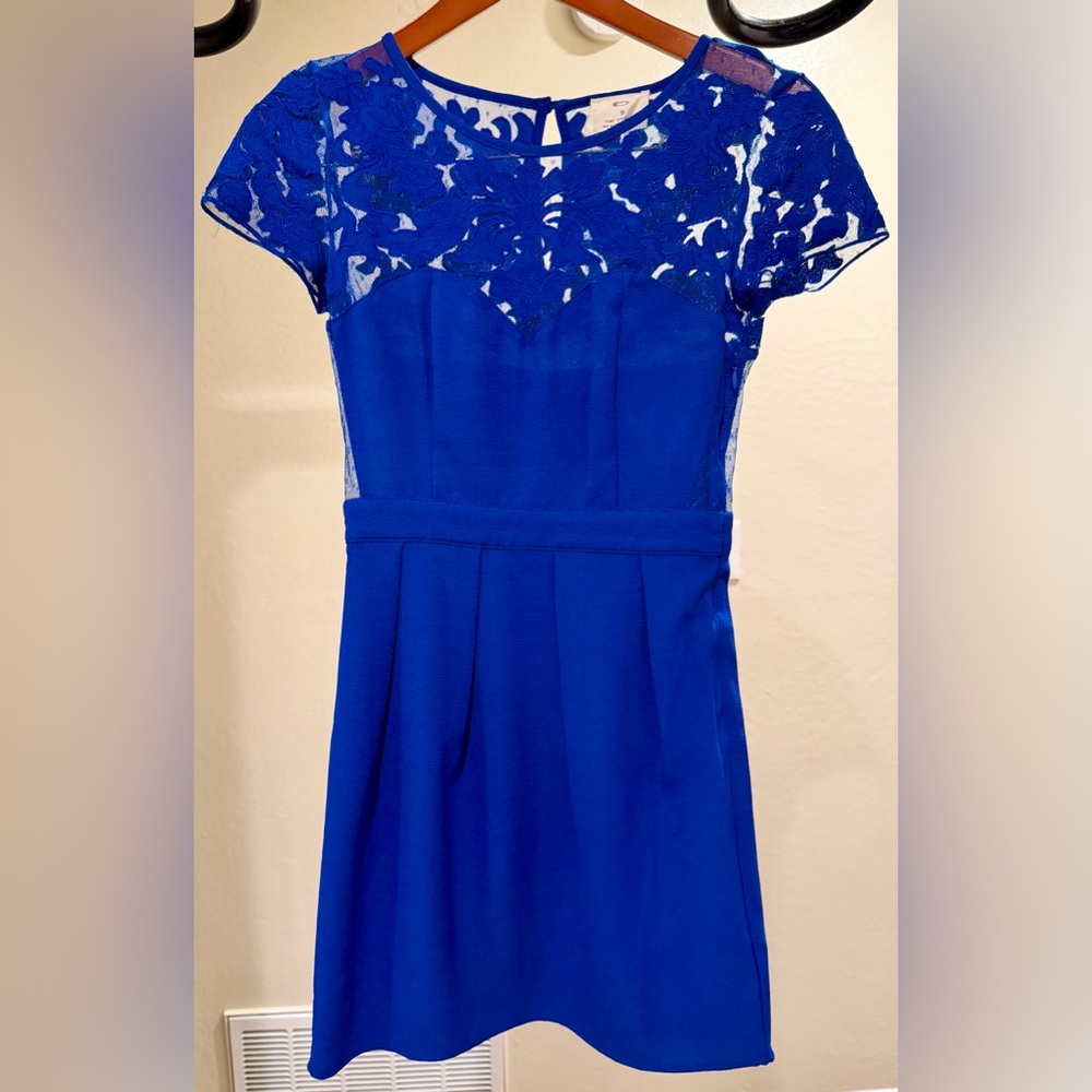 Pins & Needles Blue Lace Dress